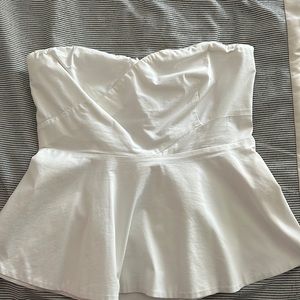 White pemplum NY & Co top